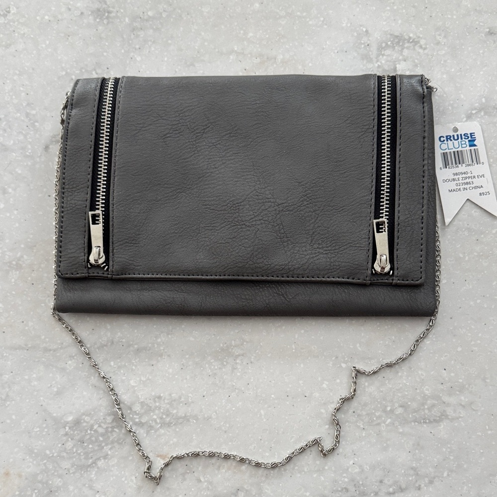 Cruise Club Gray Crossbody Bag